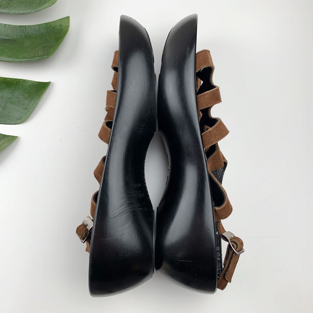 Robert Clergerie Sandals Brown Suede Women's 7 - Picture 7 of 12